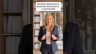 Pozorna umowa dożywocia a zachowek [upl. by Jesselyn719]