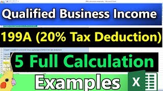 How to Calculate the 20 199A QBI Deduction  Very Detailed 20 Business Tax Deduction Explained [upl. by Naggem]