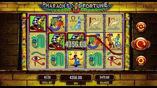 MASSIVE JACKPOT PHARAOHS FORTUNE DOUBLE BONUS WIN [upl. by Susumu]