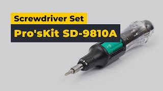 ProsKit SD9810A Screwdriver Set [upl. by Andreas]