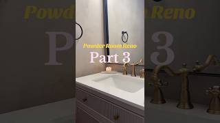 Powder room renovation pt 3 limewash DIY floor mosaic tiles small bathroom decor Reno [upl. by Daloris763]