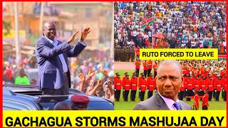 happening now Day drama Gachagua storms Mashujaa day celebration in Kwale Ruto forced to leave [upl. by Crissie]