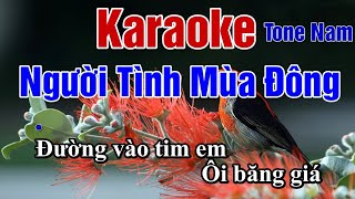 KaraokeNguười Tình Mùa Đông Tone NamNhạc Sốngbeat Lý Mười Organ [upl. by Eves]