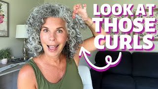 Get Big Bouncy Curls with a Denman Brush  How to Style Curly Hair Step by Step [upl. by Liggett]