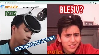 SERENADING PEOPLE ON OMEGLE PART 7 BEST REACTIONS I MET BLESIV ON OMEGLE [upl. by Hylan]