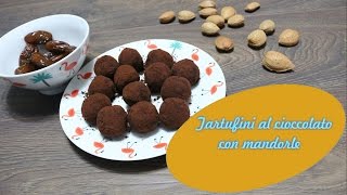 TARTUFINI AL CIOCCOLATO con MANDORLE AssoNellaManica [upl. by Anatolio]