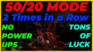 FNAF UCN  5020 Mode Twice in a Row No Powerups [upl. by Shayne]