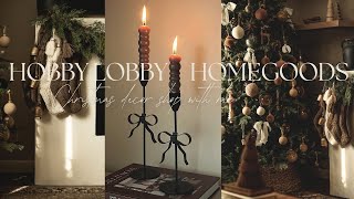 HOBBY LOBBY  HOMEGOODS CHRISTMAS DECOR 2024 SHOP WITH ME [upl. by Golliner]