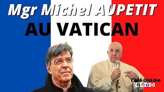 Mgr Michel Aupetit reçu par le Pape François [upl. by Aerdied543]