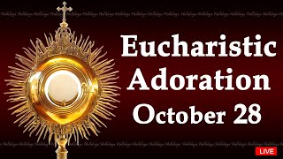 Powerful Eucharistic Adoration I Monday October 28 2024 I 300 Pm [upl. by Ynolem548]