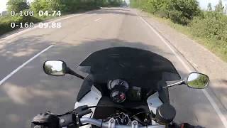 BMW F800ST 0100 acceleration test with timer [upl. by Redfield933]