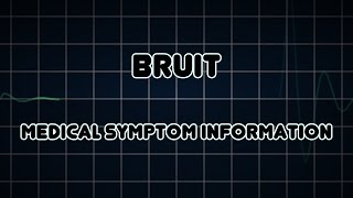 Bruit Medical Symptom [upl. by Sacram]