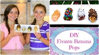 🍌 DIY Frozen Banana Pops  Cool Summer Treats 🍌 [upl. by Nydnarb]