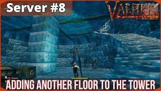 Valheim  Server Ep8  Adding In A Second Floor To The TowerLighthouse [upl. by Nhguavaj]