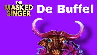 THE MASKED SINGER  NL  BUFFEL 🐃 Zonder Muziek [upl. by Anilat]