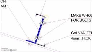 Z Profile Galvanized Section Roof Purlin Connection Detail [upl. by Eldnik]