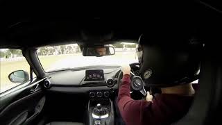 Mazda MX5Miata Winton onboard wet [upl. by Sadowski]