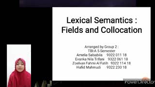 Lexical Semantics Field and collocations [upl. by Benita]