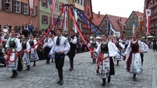 Dinkelsbühl 2013  Trachtenumzug mit allen 2700 Teilnehmern  Heimattag der Siebenbürger Sachsen [upl. by Yrol575]