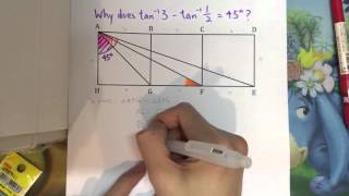 Why does arctan3  arctan12  45 degrees [upl. by Ardnaeed]