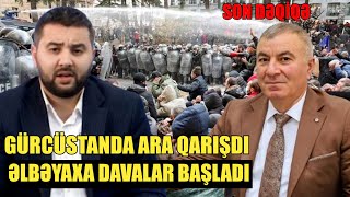 Gürcüstanda küçə döyüşləri başladı Əli Mustafa ilə QIRMIZI MASA [upl. by Anilorak137]