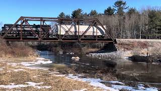 Midcoast Railservice RB2 at Waldoboro ME  February 20 2024 [upl. by Hagan]