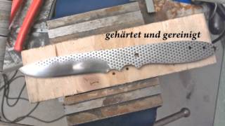 Selbstgemachtes Messer aus einer Feile  knife from a file [upl. by Nedroj]