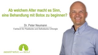 Ab welchem Alter macht es Sinn eine Behandlung mit Botox zu beginnen [upl. by Gora632]