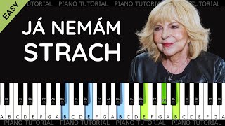 Já nemám strach  Hana Zagorová piano tutorial  klavír  akordy  noty  české písničky [upl. by Urita]