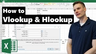 VLOOKUP amp HLOOKUP in Excel Tutorial [upl. by Junno393]