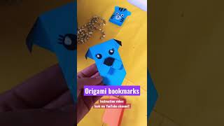 BEST Origami Dog BOOKMARK 🔥 Knutselen met papier shorts shortvideo [upl. by Josephson]