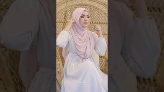 Shawl Labuh Tutorial Style Simple – QotrunNada shawltutorial tudungshawl [upl. by Vassar710]