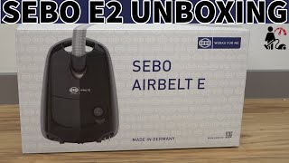 SEBO Airbelt E2 Canister Vacuum Cleaner Unboxing amp Suction Test [upl. by Jolie984]