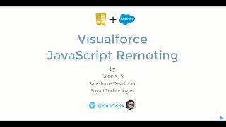 Visualforce JavaScript Remoting [upl. by Colier]