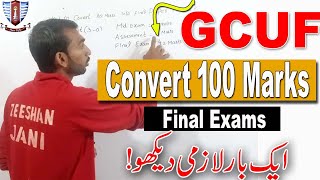 Basic Formula for Marks Converting GCUF Affiliated Colleges  Chemistry tigers [upl. by Gratia]