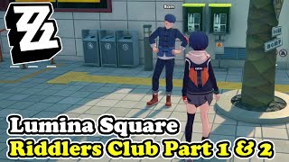 Lumina Square Riddlers Club Part 1 amp Part 2 Zenless Zone Zero [upl. by Ryley]