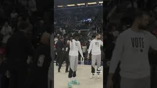 Something Stink During The Spurs Intro 😳😭 nba sanantoniospurs chrispaul victor viralreels [upl. by Llezom874]