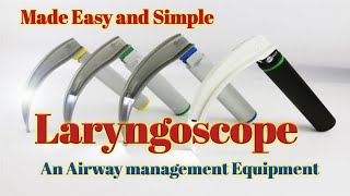 laryngoscope parts of laryngoscopelaryngoscope uselaryngoscope lecture [upl. by Chaudoin132]