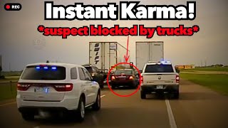 WHEN COPS ARE ON TIME  Instant Justice Instant Karma amp Police Chases Caught on Dashcam  Ep 91 [upl. by Kcim]