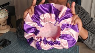 Scrap Fabric Satin Bonnet [upl. by Caritta]