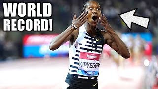 NEW WORLD RECORD Shocking Run From Faith Kipyegon Smashes Womens 1500 World Record  Paris DL [upl. by Somar]