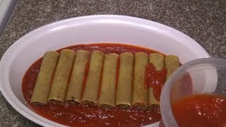 Como hacer Canelones rellenos de carne con queso y al horno [upl. by Lancey]