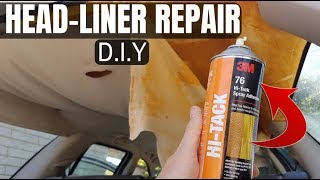 How to Repair a Sagging Car Roof Lining  DO IT ONCE DO IT RIGHT [upl. by Fitting]