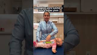 Massagem para ajudar o bebê a soltar pum [upl. by Eicart]