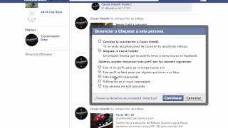 Cómo denunciar el perfil de una persona en Facebook [upl. by Benedix]