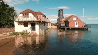 Emsworth Harbor  Area of Outstanding Natural Beauty  Aerial Views  4K [upl. by Bonnette945]