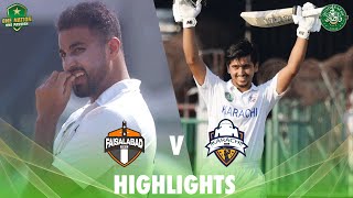 Full Highlights  Faisalabad vs Karachi Whites  Day 3  Final  QeAT 202324  PCB  M1U1A [upl. by Ethelstan]