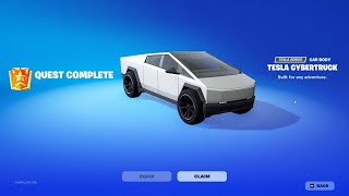 How to Unlock FREE TESLA CYBERTRUCK Today  Fortnite Summer Road Trip [upl. by Nossyla]