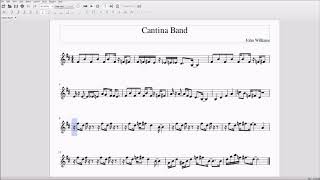 Cantina Band for AltoBari Sax Sheet Music [upl. by Eiramadnil]