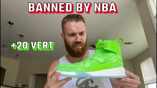 I tested Shoes Banned by the NBA Jump too High [upl. by Pippy]